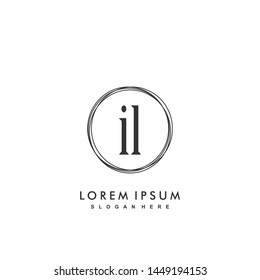 IL Initial beauty monogram logo vector