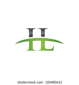 Il Initial Company Green Swoosh Logo Stock Vector (Royalty Free ...