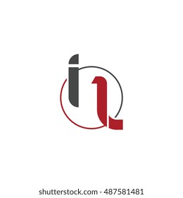 il initial letter linked lowercase logo. i and l vector template design.