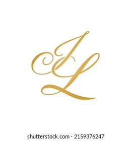 IL initial logo design vector stock