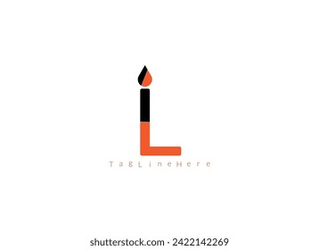   IL  initial overlapping swoosh letter logo white background