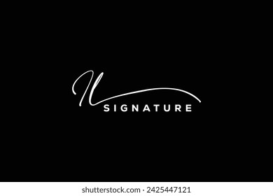 IL initials Handwriting signature logo. IL Hand drawn Calligraphy lettering Vector. IL letter real estate, beauty, photography letter logo design.