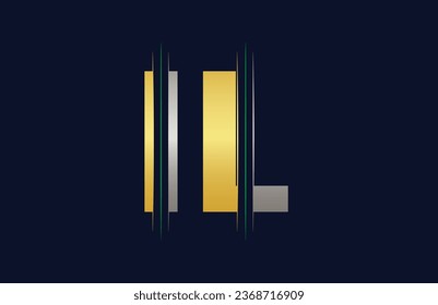 IL Letter Logo Template Illustration Design.