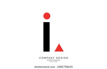 IL, LI Abstract Letters Logo Monogram Design Font