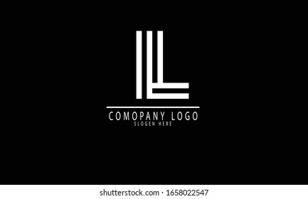 IL LI abstract vector logo monogram template