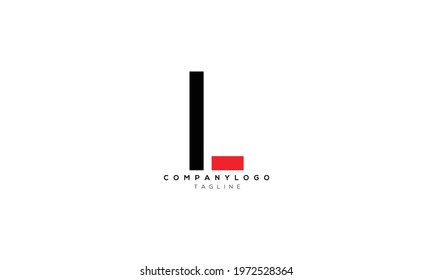 IL LI I AND L Abstract initial monogram letter alphabet logo design