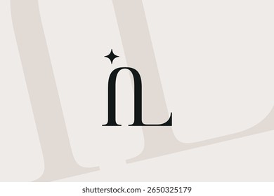 IL or LI letter logo icon design. Classic style luxury initials monogram.
