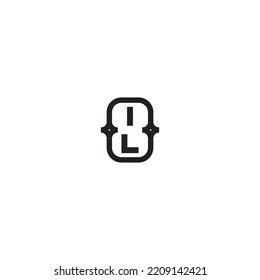 IL line bold concept in high quality professional design that will print well across any print media