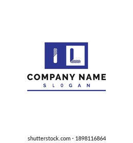 Diseño del logotipo IL. Ilustración del vector con logotipo de la letra IL - Vector