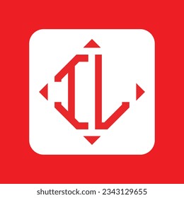 Vector de diseño de logotipo de monograma inicial moderno IL. Será adecuado para qué empresa o nombre de marca inician esas iniciales.