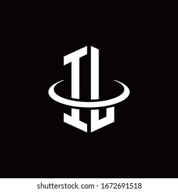 IL-Monogramm-Logo im Hexagon-Stil, umgeben von einem Ring