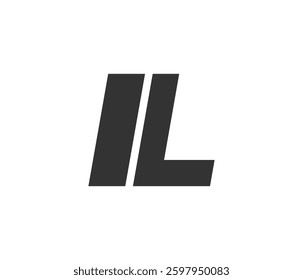 IL Techno Editable Font Logo For Corporate Branding. Bold, Futuristic Design With Unique Typographic Ideas. Minimal Custom Type And Dynamic Letter Variations For Promotion, Printing, And Book Titles