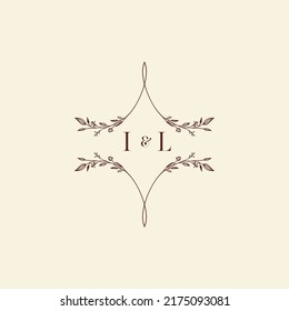 IL wedding initial logo letters in high quality professional design that will print well across any print media