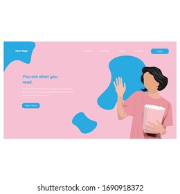 Seitenvorlagendesign für Werbung