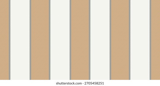 Ilank Stoff Textil Vektor, Leinen Muster vertikale Textur. Varpet Streifen Linien nahtlosen Hintergrund in weiß und orange Farben Palette.