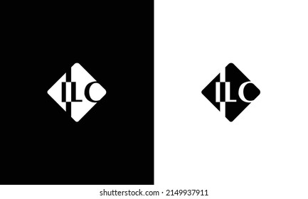ILC Letter Initial Logo Design Vector Illustration