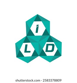 ILD creative minimalist letter logo. ILD unique vector initials alphabet letter logo design
