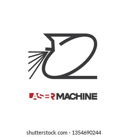 
Iliumustration consisting of  CNC machine images in the form of a symbol or logo