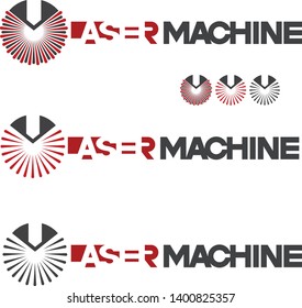 

Iliumustration consisting of  CNC machine images in the form of a symbol or logo. Laser cutting, engraving.