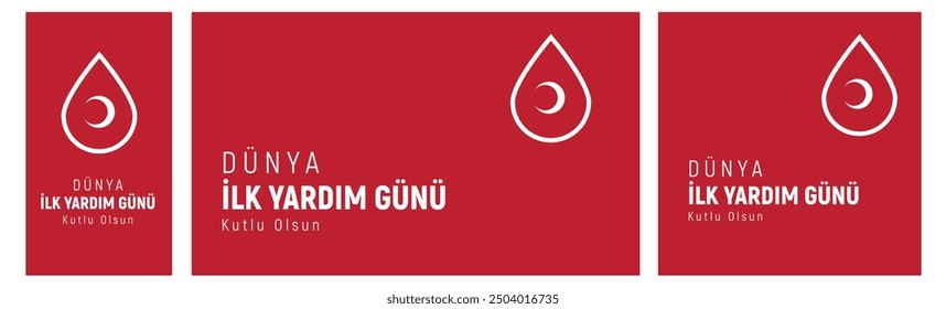 Dünya ilk yardım günü kutlu olsun.
Translation: Happy World First Aid Day.