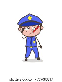 Ill Chief Office Vector Character