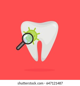 Ill tooth vector illustration