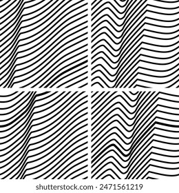 Illastration vector of gray lines drawing seamless abstract pattern background,EPS 10.