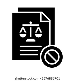 Illegal Icon Element For Design