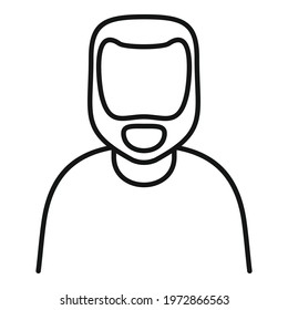 Illegal immigrant icon. Outline Illegal immigrant vector icon for web design isolated on white background