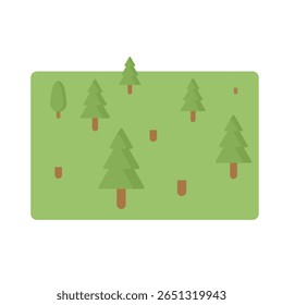 Illegal Logging Flat Design Style