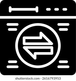 Illegal Transaction Glyph Vector Icon Design
