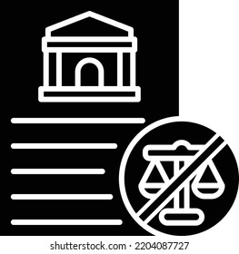 Illegal vector icon. Can be used for printing, mobile and web applications.
