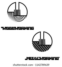 
The illication consisting of two images of the face milling cutter and the inscription "woodworking and metalworking "