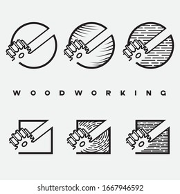 
The illication consisting of two images of the face milling cutter and the inscription "woodworking"