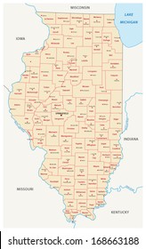 illinois administrative map