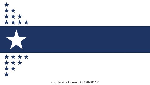 Illinois Centennial Flag Vector Illustration Premium Quality