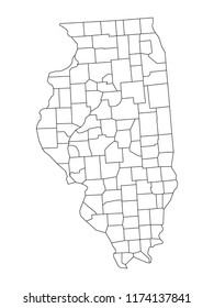 Illinois County Map 
