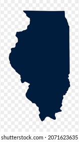 Illinois einzelne Vektorgrafik Silhouette
