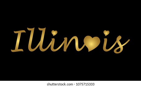 Illinois Logo Type Writing