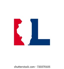 illinois logotype. vector logo.