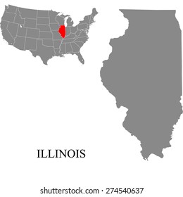 Illinois map