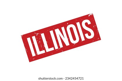 Vector de sello de goma de Illinois