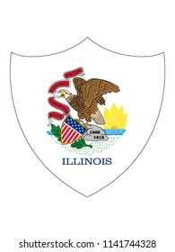 Illinois Shield Flag