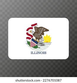 Illinois state flag. Vector illustration.