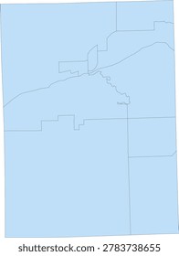 Illinois State Grundy County vector Census Tract polygon based on Tiger 2020 Census Data