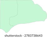 Illinois State Hardin County vector Census Tract polygon based on Tiger 2020 Census Data