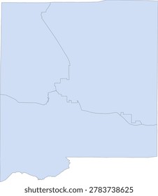 Illinois State Johnson County vector Census Tract polygon based on Tiger 2020 Census Data