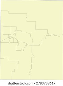 Illinois State Knox County vector Census Tract polygon based on Tiger 2020 Census Data