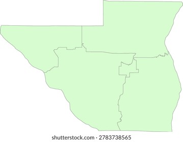 Illinois State Pike County vector Census Tract polygon based on Tiger 2020 Census Data