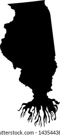 Illinois state vector, My roots, America , map